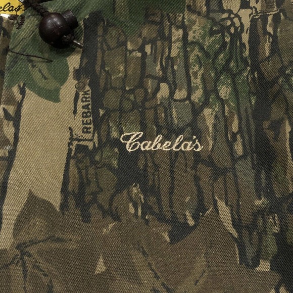 VTG Cabelas Jacket Boys M Camo Trebark Full Zip Hooded Camouflage - Picture 4 of 9